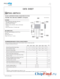 Datasheet GBP301 manufacturer Pan Jit