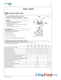 Datasheet GBPC1508 manufacturer Pan Jit