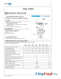 Datasheet GBPC2501W manufacturer Pan Jit