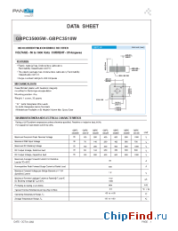 Datasheet GBPC35005W manufacturer Pan Jit