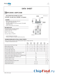 Datasheet GBPC3501 manufacturer Pan Jit