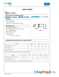 Datasheet GLZ2.2A manufacturer Pan Jit