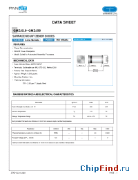 Datasheet GMZJ20C manufacturer Pan Jit