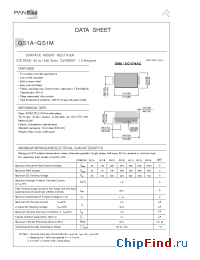 Datasheet GS1J manufacturer Pan Jit