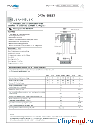 Datasheet KBU8B manufacturer Pan Jit