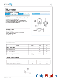 Datasheet MMBV3401R-12K manufacturer Pan Jit