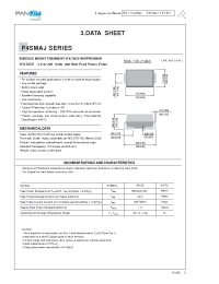 Datasheet P4SMAJ100 manufacturer Pan Jit