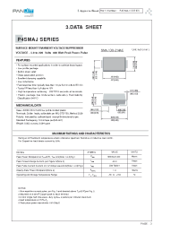 Datasheet P4SMAJ120A manufacturer Pan Jit
