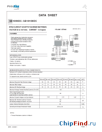 Datasheet SB1020DC manufacturer Pan Jit