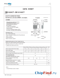 Datasheet SB1050CT manufacturer Pan Jit