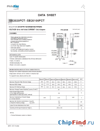 Datasheet SB2020FCT manufacturer Pan Jit