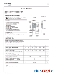 Datasheet SB3020CT manufacturer Pan Jit