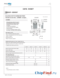 Datasheet SB630F manufacturer Pan Jit