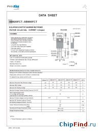 Datasheet SB630FCT manufacturer Pan Jit