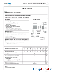 Datasheet SB8100DC manufacturer Pan Jit