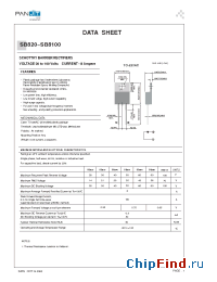 Datasheet SB840 manufacturer Pan Jit