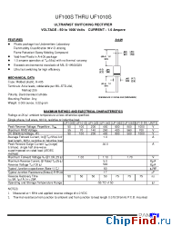 Datasheet UF100S manufacturer Pan Jit