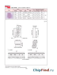 Datasheet A-1518E manufacturer Para Light