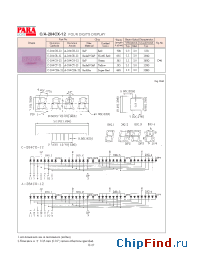 Datasheet C-284CY-12 manufacturer Para Light