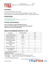 Datasheet EP2012-350IR1 manufacturer Para Light