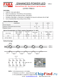 Datasheet LS1155-175B212 manufacturer Para Light