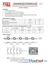 Datasheet LS1155-175G212 manufacturer Para Light