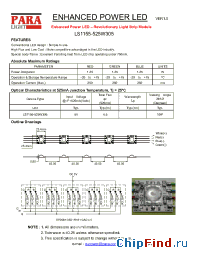 Datasheet LS1155-525W305 manufacturer Para Light