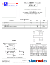 Datasheet EPC1013P manufacturer PCA