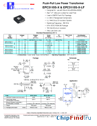 Datasheet EPC3115S-1 manufacturer PCA