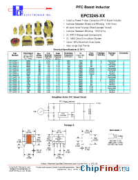 Datasheet EPC3245-3 manufacturer PCA