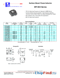 Datasheet EPI3L3702B44 manufacturer PCA