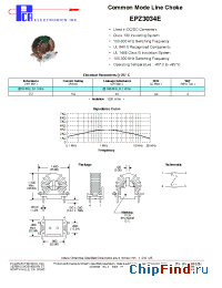 Datasheet EPZ3034E manufacturer PCA