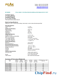 Datasheet P10LU-0505E manufacturer PEAK