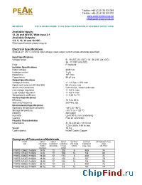 Datasheet P10TG-2412E21H35M manufacturer PEAK