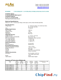Datasheet P10TG-4805Z21M manufacturer PEAK