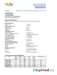 Datasheet P14SG-2415Z manufacturer PEAK