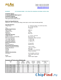 Datasheet P14TG-1205E21H35M manufacturer PEAK