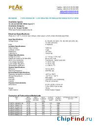 Datasheet P18TG-4805E21M manufacturer PEAK