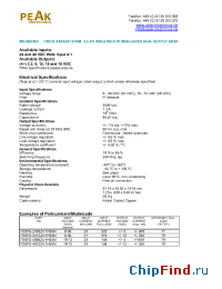 Datasheet P26TG-4805Z41M manufacturer PEAK