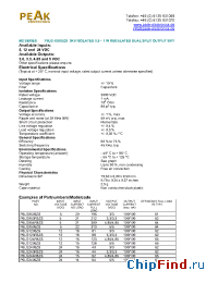 Datasheet P6LG0503ZS manufacturer PEAK