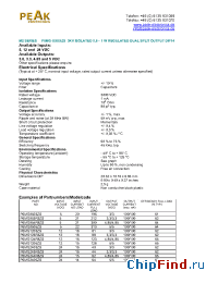Datasheet P6MG0503ZS manufacturer PEAK