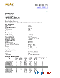 Datasheet P7BUI-050505Z manufacturer PEAK