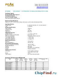 Datasheet P8TG-243R3E41 manufacturer PEAK