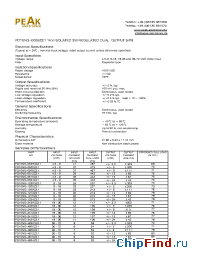Datasheet PD10NG-0509Z21 manufacturer PEAK