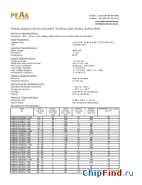 Datasheet PD6NG-0505E21H30 manufacturer PEAK