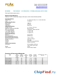 Datasheet PEN4-4815Z41 manufacturer PEAK