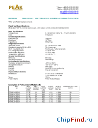 Datasheet PEN6-4815Z41 manufacturer PEAK