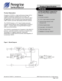 Datasheet 3239-00 manufacturer Peregrine