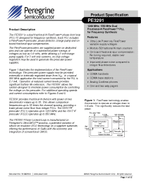 Datasheet 3291-00 manufacturer Peregrine