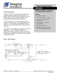 Datasheet 3335-01 производства Peregrine